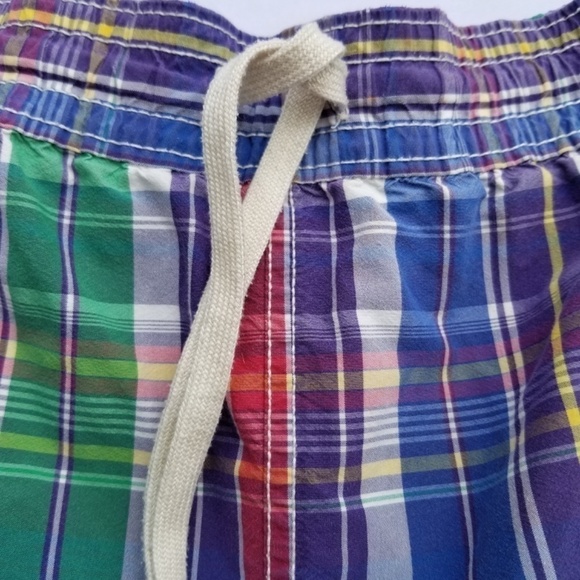 POLO RALPH LAUREN- Mens Size Large/Tall LT Plaid Swim Trunks Lined Board Shorts - Picture 7 of 14
